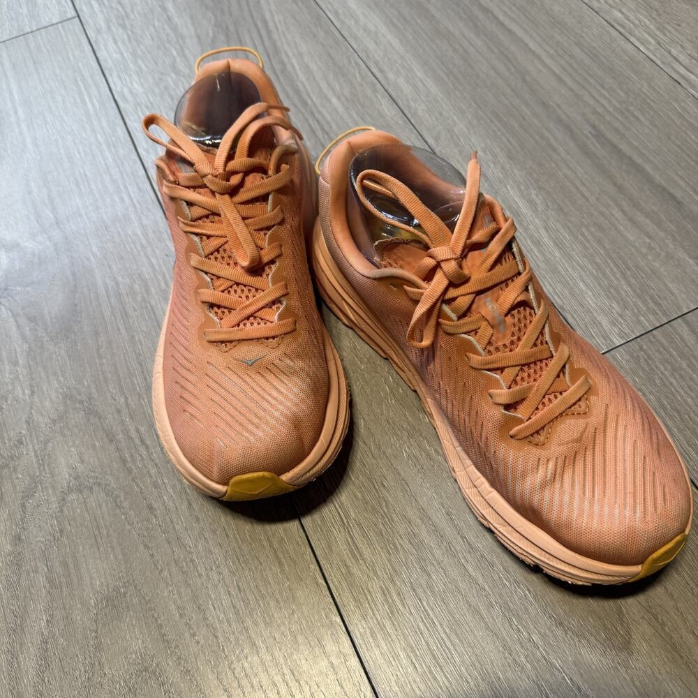 HOKA One One Rincon 3 Women’s sz 8 Coral Peach Running Shoes Lightweight Cushion - Picture 13 of 16